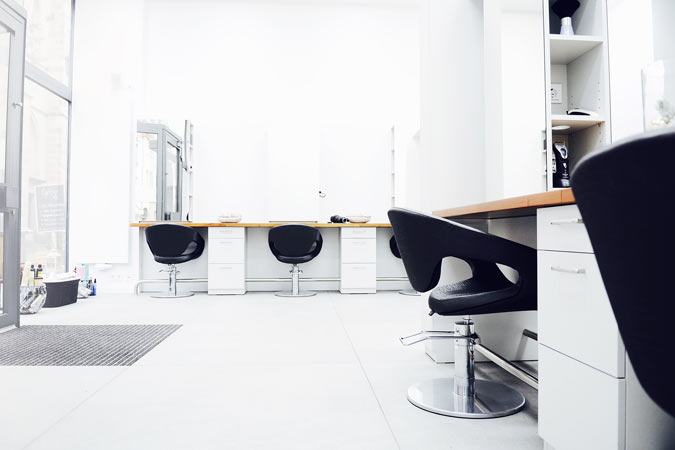 Inneneinrichtung im Frisörsalon